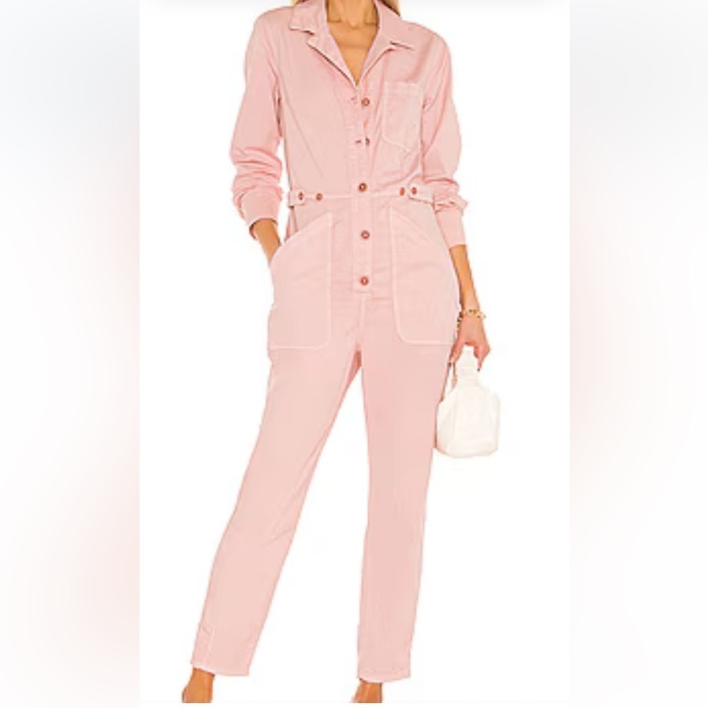 Veronica Beard Wren Boiler Jumpsuit In Rosewood Size XS.